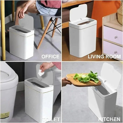 15L Smart Touchless Trash Can with Motion Sensor